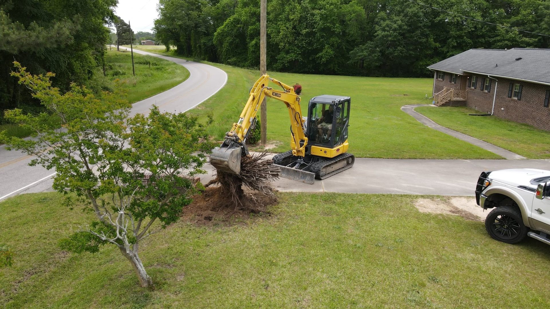 Tree & Stump Removal — Triple H Land Management project in Johnston County, NC
